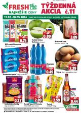 FRESH leták  s platnosťou 12. 3. - 18. 3. 2026 FRESH Plus