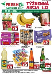 FRESH leták  s platnosťou 21. 5. - 27. 5. 2026 FRESH Plus