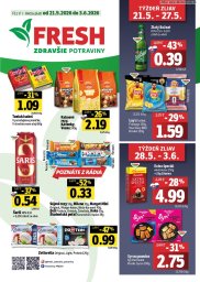 FRESH leták  s platnosťou 21. 5. - 3. 6. 2026 Východné Slovensko