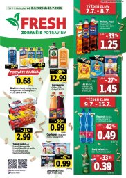 FRESH leták  s platnosťou 2. 7. - 15. 7. 2026 Východné Slovensko