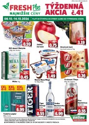 FRESH leták  s platnosťou 8. 10. - 14. 10. 2026 FRESH Plus